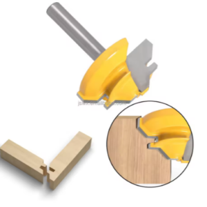 Broca Enrutadora de Inglete 45° WEIX con Vástago de 1/4" – Herramienta de Corte para Carpintería (1 Unidad)