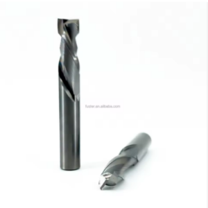 Fresa CNC de Carburo Sólido de 2 Flautas – Corte Arriba/Abajo de Alta Precisión (ODM/OEM, Sin Recubrimiento)