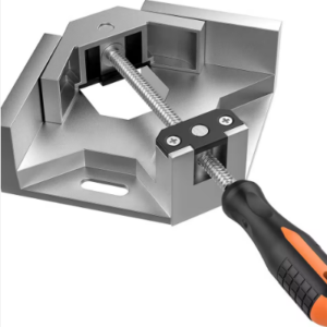 Abrazadera de Fijación a 90° de Ajuste Rápido – Esquinera de Acero para Carpintería, Vidrio y Ensambles